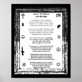 Lämna mörkret, ange ljuset poster