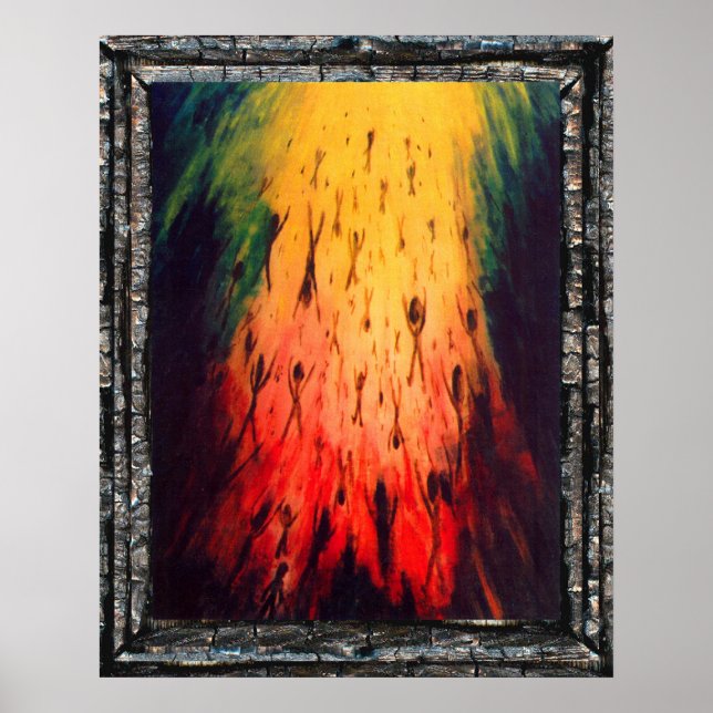 Lämna mörkret komma in i ljuset poster (Framsidan)