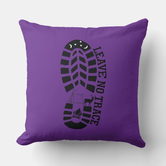 Lämna No Trace Kudde (Framsida)