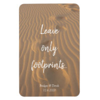 Lämna Only Footprint Beach Quote