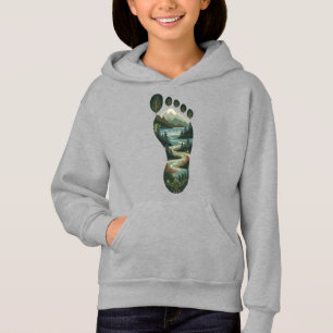 Lämna Only Footprint - Nature Earth Day Eco T Shirt