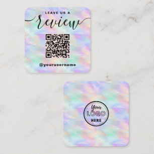 Lämna oss en Logotyp för Snyggt av QR-kod för Fyrkantigt Visitkort