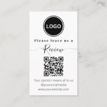 Lämna oss en recension | QR-kod Modern
