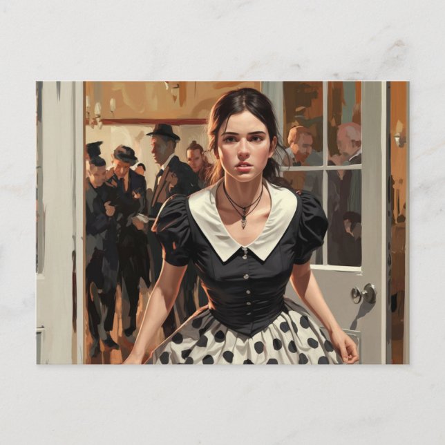 "Lämna Party"-vykort för målning Vykort (Framsida)