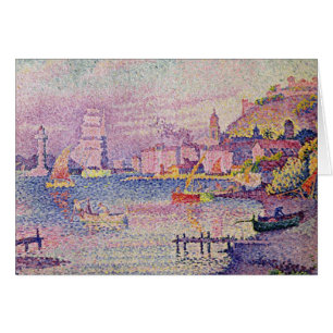 Lämna porten av Sanktt-Tropez, 1902 Hälsningskort