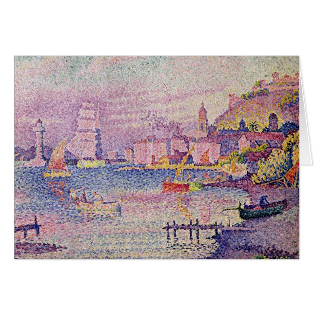 Lämna porten av Sanktt-Tropez, 1902 Hälsningskort (Framsidan Horizontal)