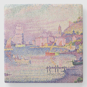 Lämna porten av Sanktt-Tropez, 1902 Underlägg Sten