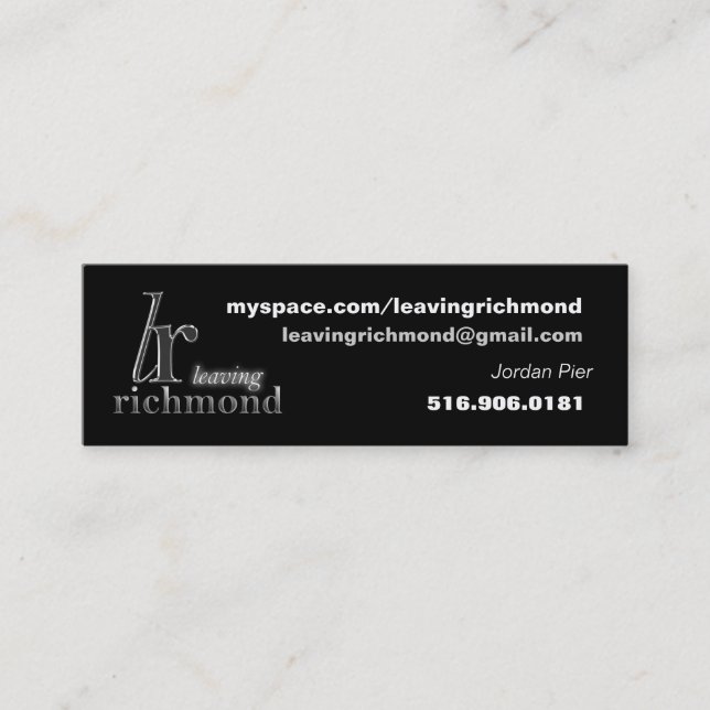 Lämna Richmond profilera kortet Mini Visitkort (Framsida)