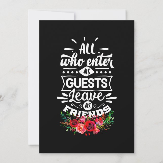 Lämna som vänner inbjudningar (Framsida)