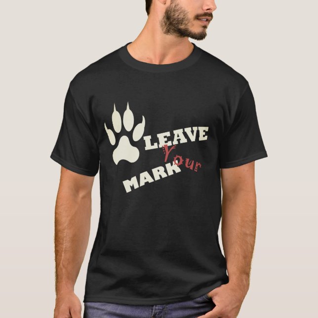 Lämna T-Shirt för Lejon utskrift av markeringsruta (Framsida)