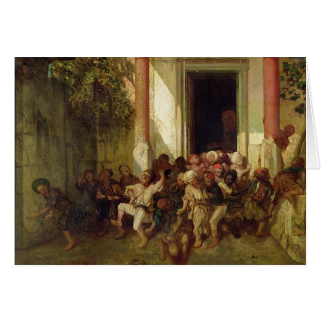 Lämna turken skola hälsningskort (Framsidan Horizontal)