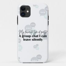 "Lämna tyst" - Lustigt introduvert Quote PhoneCase