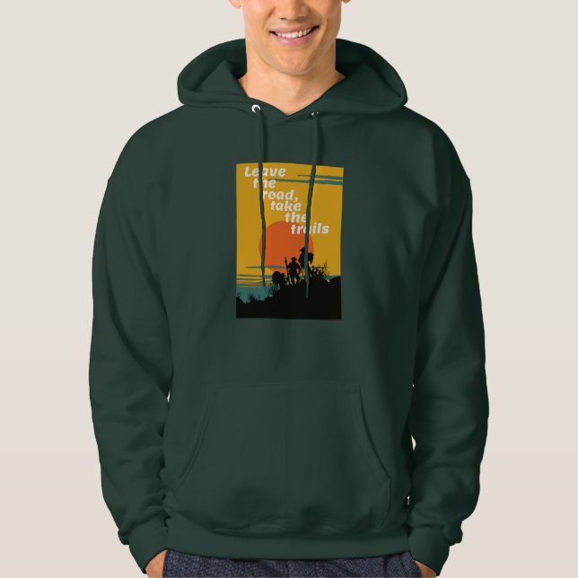 Lämna vägen, ta spårvägen. hoodie (Framsida)
