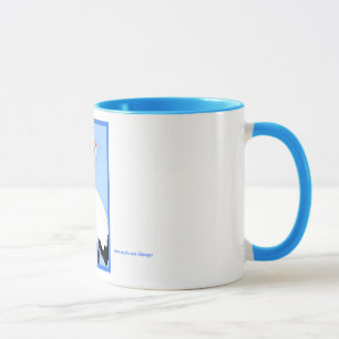 Lämnad kran som tittar - mugg