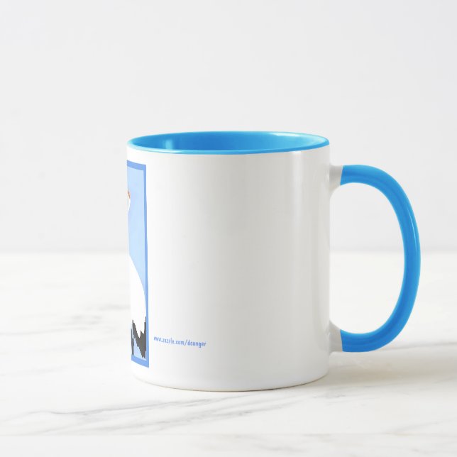 Lämnad kran som tittar - mugg (Höger)