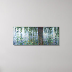 Lämnade Claude Monet   näckrostårpilar Canvastryck