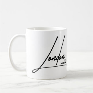 Lämnade mitt hjärta i London England Romantiskt so Kaffemugg