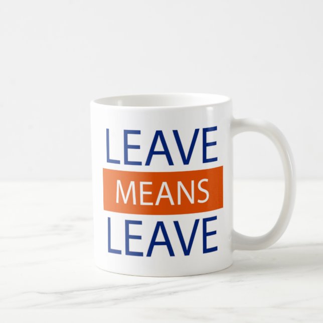 Lämnaelaklämna, Brexit betyder Brexit Kaffemugg (Höger)