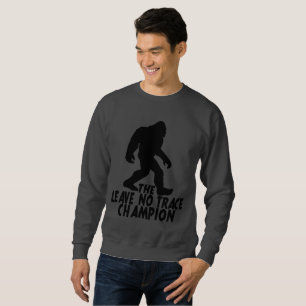 Lämnan No Trace Champion Funny Bigfoot Lång Ärmad Tröja