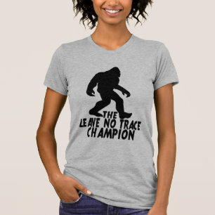 Lämnan No Trace Champion Funny Bigfoot T Shirt