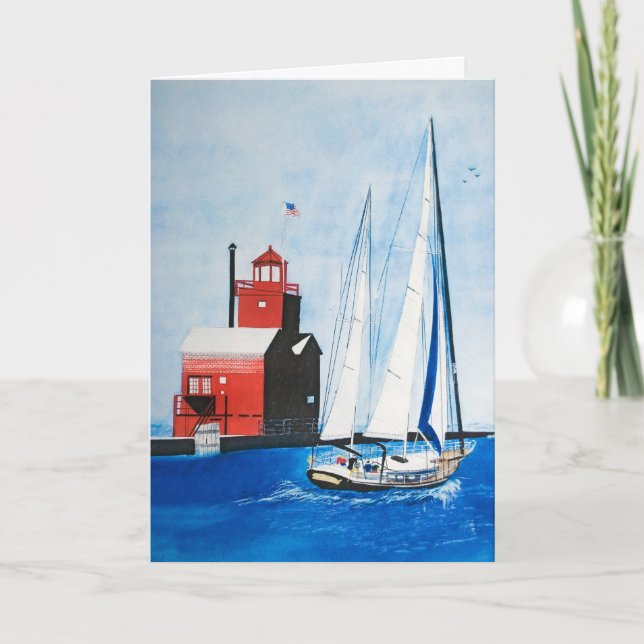 Lämnande av hamn kort (Framsida)