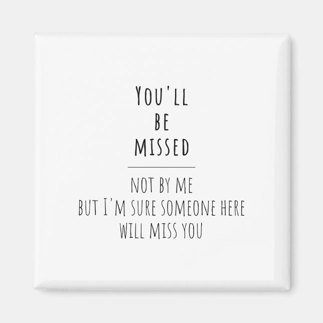 lämnande av medarbetare, lämnande av medarbetare,  magnet (Framsidan)