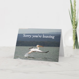 Lämnande flygfågelkort kort