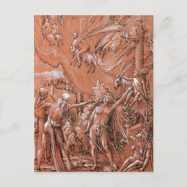 Lämnande för sabbaten, 1506 vykort (Framsida)