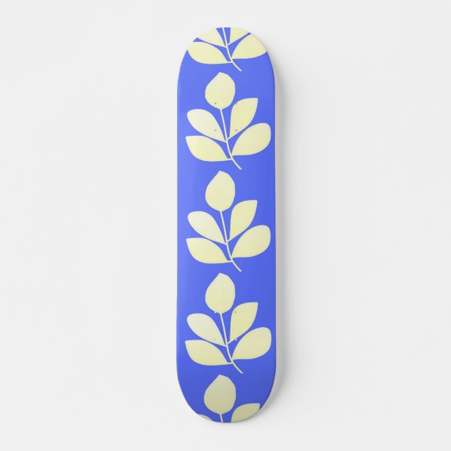 lämnar abstrakt art mini skateboard bräda 18,5 cm (Framsida)
