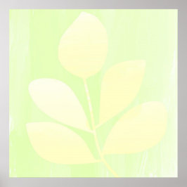 lämnar abstrakt art poster