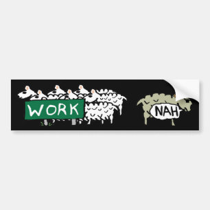 Lämnar arbete bildekal