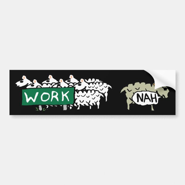 Lämnar arbete bildekal (Framsidan)