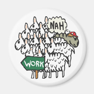 Lämnar arbete magnet