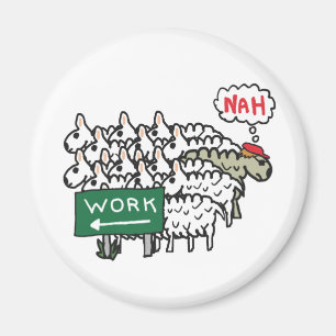 Lämnar arbete magnet
