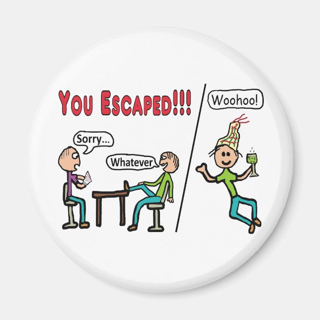 Lämnar arbete magnet (Framsidan)