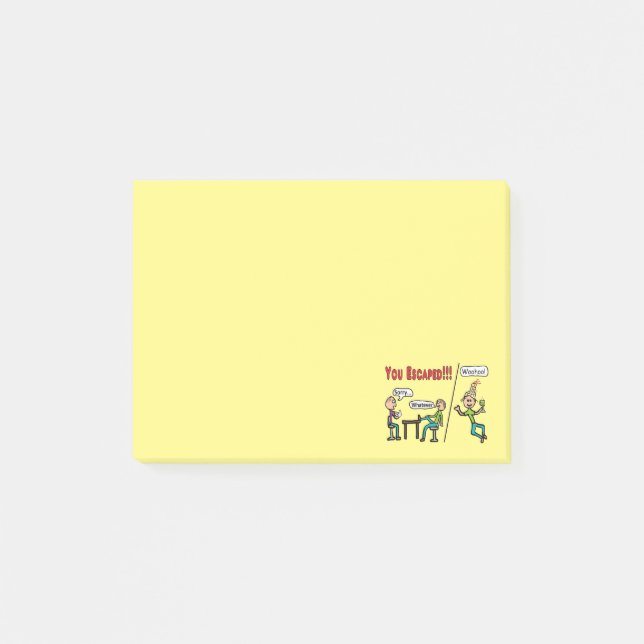 Lämnar arbete post-it block (Framsida)