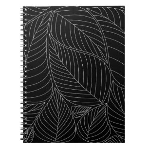 Lämnar bakgrund mönster. - Illustration, formell Anteckningsbok