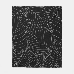 Lämnar bakgrund mönster. - Illustration, formell Fleecefilt