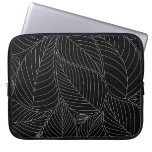Lämnar bakgrund mönster. - Illustration, formell Laptop Fodral