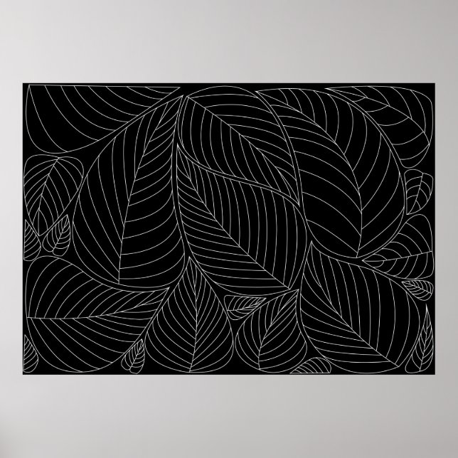 Lämnar bakgrund mönster. - Illustration, formell Poster (Framsidan)