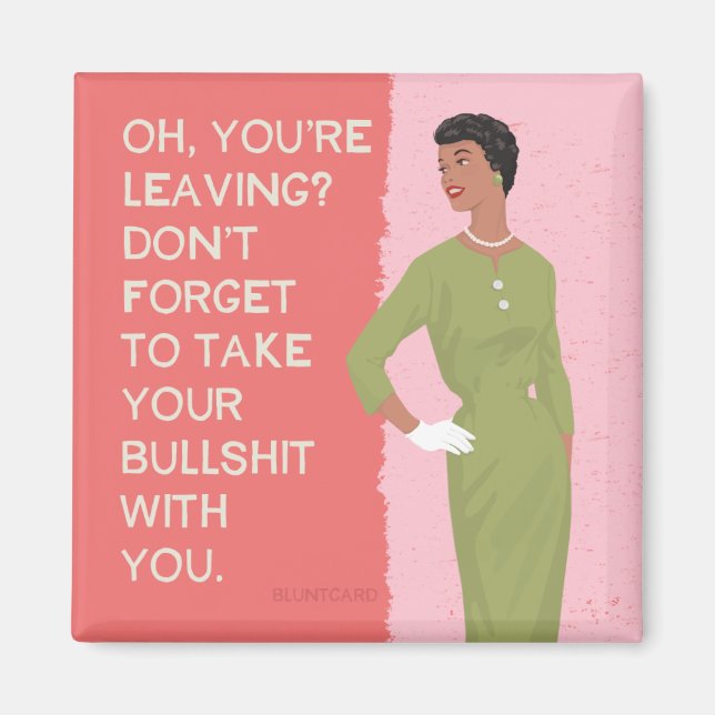 Lämnar du? magnet (Framsidan)