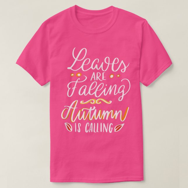 Lämnar FallingAutumn anropar T Shirt (Design framsida)