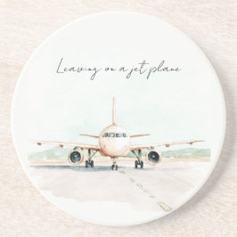 Lämnar på ett jetplan underlägg