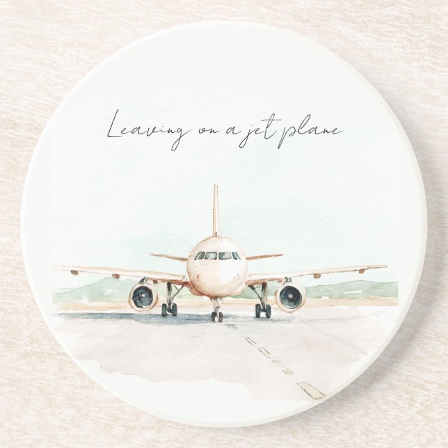 Lämnar på ett jetplan underlägg (Framsidan)