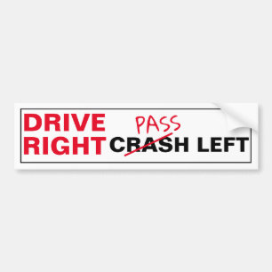 Lämnat av enhetskrasch (Pass) (Höger Crash) Bildekal