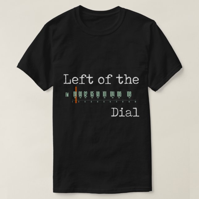 Lämnat av uppringningen t shirt (Design framsida)