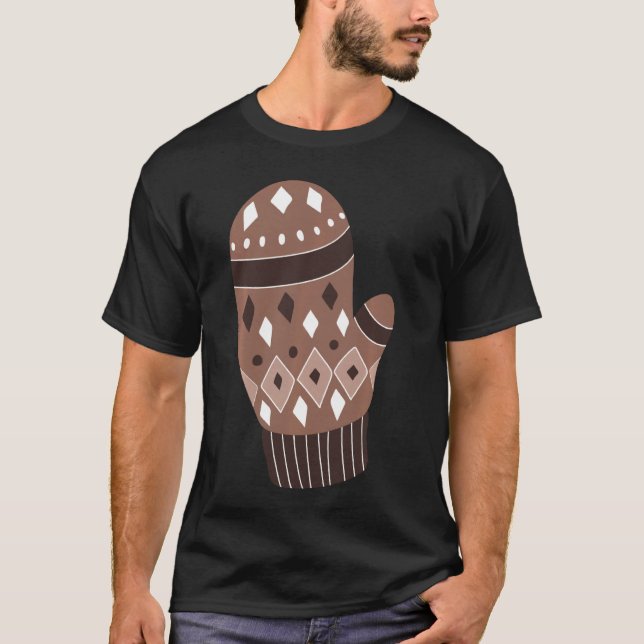 Lämnat Bernie Sanders Mitten T Shirt (Framsida)