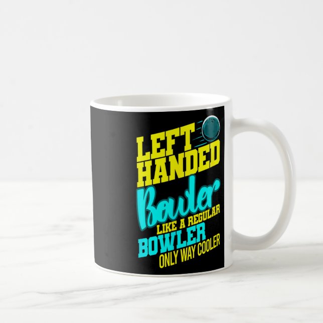 Lämnat Bowlareare Bowl Boll Humor Bowling Striker Kaffemugg (Höger)