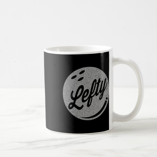 Lämnat Bowlareare Lefty Bowling Kaffemugg (Höger)