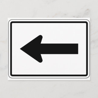 Lämnat gata för pil vykort